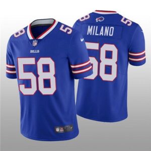 Buffalo Bills #58 Matt Milano 2022 Royal Vapor Untouchable