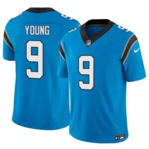 Carolina Panthers #9 Bryce Young Blue 2023 F.U.S.E. Vapor Untouchable
