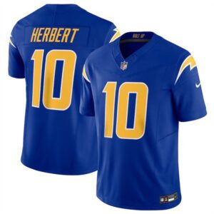 Chargers #10 Justin Herbert Royal 2023 F.U.S.E. Vapor Untouchable