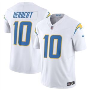 Chargers #10 Justin Herbert White 2023 F.U.S.E. Vapor Untouchable