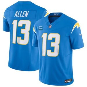 Chargers #13 Keenan Allen Light Blue 2023 F.U.S.E. With C Patch Vapor Untouchable