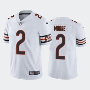 Chicago Bears #2 D.J. Moore White Vapor Untouchable