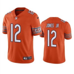 Chicago Bears #12 Velus Jones Jr. Orange Vapor untouchable