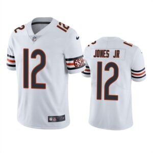 Chicago Bears #12 Velus Jones Jr. White Vapor untouchable