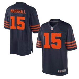 Chicago Bears #15 Brandon Marshall Navy Blue