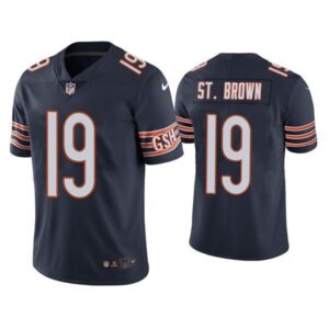 Chicago Bears #19 Equanimeous St. Brown Navy Vapor untouchable