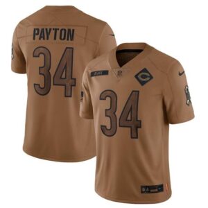 Chicago Bears #34 Walter Payton 2023 Brown Salute To Service