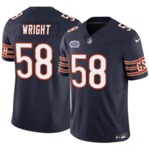 Chicago Bears #58 Darnell Wright Navy 2023 F.U.S.E. With Prem1ere Patch