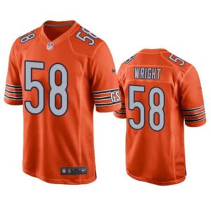 Chicago Bears #58 Darnell Wright Orange