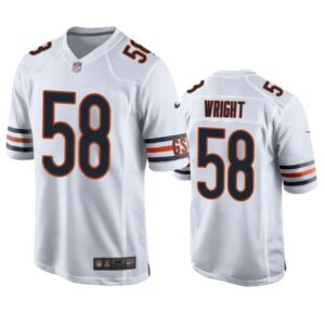 Chicago Bears #58 Darnell Wright White