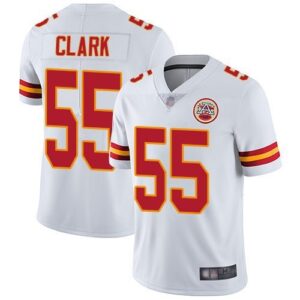Chiefs #55 Frank Clark White  Vapor Untouchable