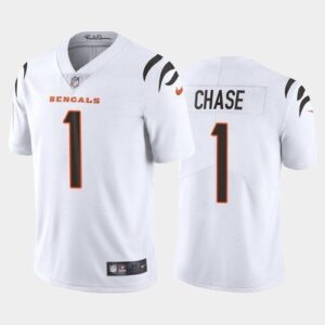 Cincinnati Bengals #1 Ja'Marr Chase White Vapor Untouchable