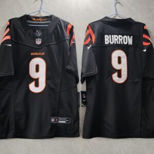 Cincinnati Bengals #9 Joe Burrow Black 2023 F.U.S.E. Vapor Untouchable