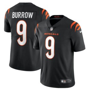 Cincinnati Bengals #9 Joe Burrow Black Vapor Untouchable