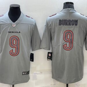 Cincinnati Bengals #9 Joe Burrow Gray 2022 Vapor Untouchable