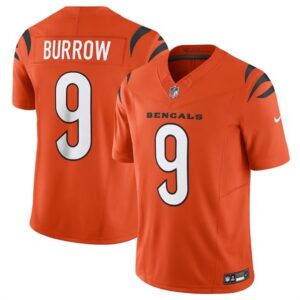 Cincinnati Bengals #9 Joe Burrow Orange 2023 F.U.S.E. Vapor Untouchable