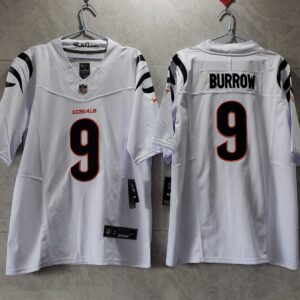 Cincinnati Bengals #9 Joe Burrow White 2023 F.U.S.E. Vapor Untouchable