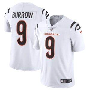 Cincinnati Bengals #9 Joe Burrow White Vapor Untouchable