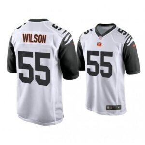 Cincinnati Bengals #55 Logan Wilson White Color Rush