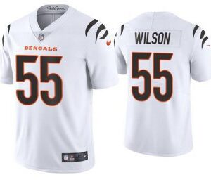 Cincinnati Bengals #55 Logan Wilson White Vapor Untouchable