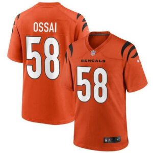 Cincinnati Bengals #58 Joseph Ossai Orange
