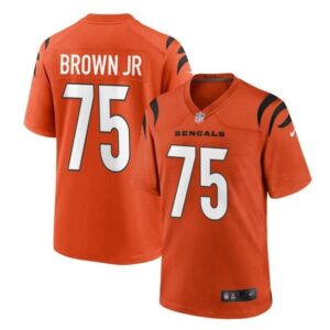Cincinnati Bengals #75 Orlando Brown Jr. Orange