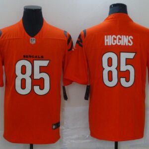Cincinnati Bengals #85 Tee Higgins Orange Vapor