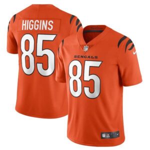 Cincinnati Bengals #85 Tee Higgins Orange Vapor Untouchable