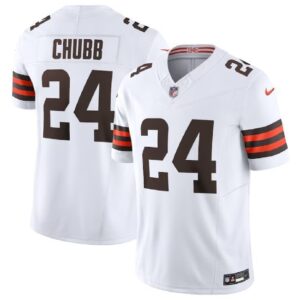 Cleveland Browns #24 Nick Chubb White 2023 F.U.S.E. Vapor Untouchable