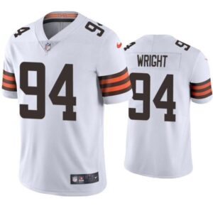 Cleveland Browns #94 Alex Wright White Vapor Untouchable