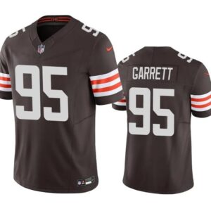 Cleveland Browns #95 Myles Garrett Brown 2023 F.U.S.E. Vapor Untouchable
