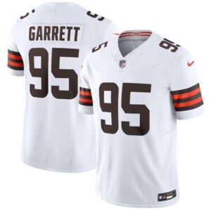 Cleveland Browns #95 Myles Garrett White 2023 F.U.S.E. Vapor Untouchable
