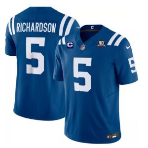 Colts #5 Anthony Richardson Blue 2023 F.U.S.E. 40th Anniversary With C Patch