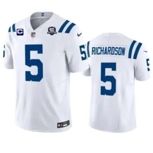 Colts #5 Anthony Richardson White 2023 F.U.S.E. 40th Anniversary With C Patch