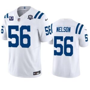 Colts #56 Quenton Nelson White 2023 F.U.S.E. 40th Anniversary With C Patch