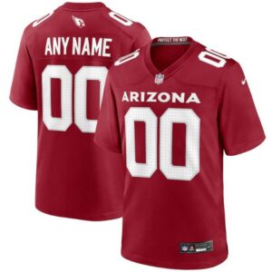 Custom Arizona Cardinals Any Name And Number Red