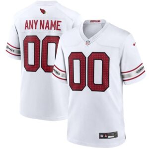 Custom Arizona Cardinals Any Name And Number White
