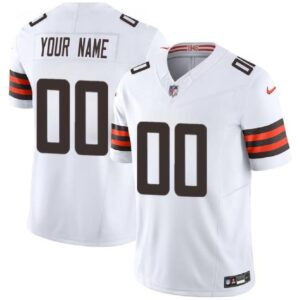 Custom Cleveland Browns White 2023 F.U.S.E. Vapor Untouchable
