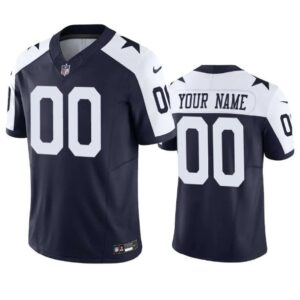 Custom Dallas Cowboys WhiteNavy 2023 F.U.S.E Alternate Vapor Thanksgiving