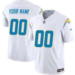 Custom Los Angeles Chargers White 2023 F.U.S.E. Vapor Untouchable
