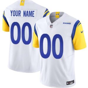 Custom Los Angeles Rams White 2023 F.U.S.E. Vapor Untouchable
