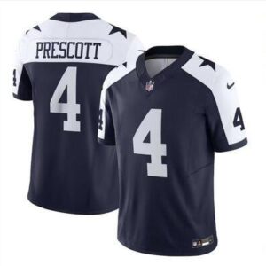 Dallas Cowboys #4 Dak Prescott Navy 2023 F.U.S.E.Thanksgiving