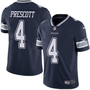 Dallas Cowboys #4 Dak Prescott Navy Blue Team Color  Vapor Untouchable