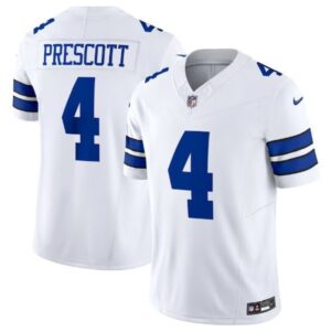 Dallas Cowboys #4 Dak Prescott White 2023 F.U.S.E. Vapor