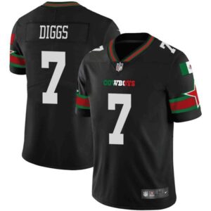 Dallas Cowboys #7 Trevon Diggs Black Mexico Vapor