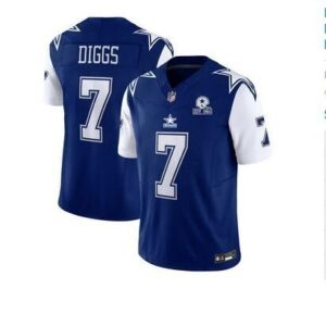 Dallas Cowboys #7 Trevon Diggs Navy 2023 F.U.S.E. With 1960 Patch