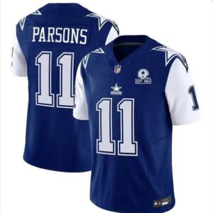 Dallas Cowboys #11 Micah Parsons Navy 2023 F.U.S.E. With 1960 Patch Vapor
