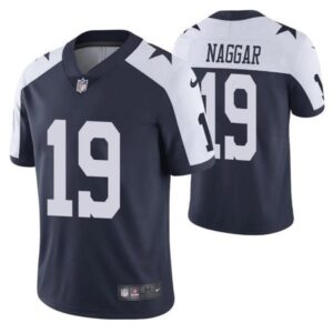 Dallas Cowboys #19 Chris Naggar Navy White Vapor