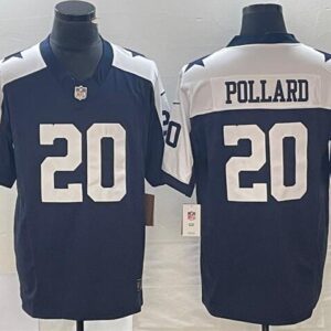 Dallas Cowboys #20 Tony Pollard Navy 2023 F.U.S.E.Thanksgiving