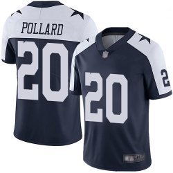 Dallas Cowboys #20 Tony Pollard Navy Blue Thanksgiving  Vapor Untouchable